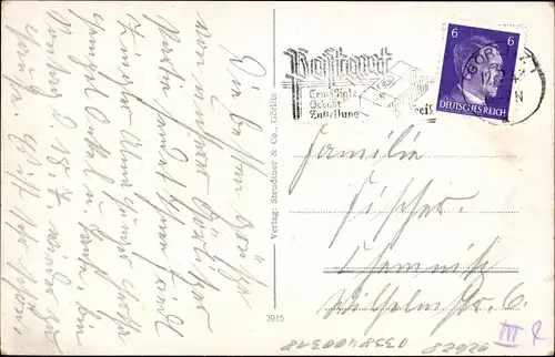 Ak Görlitz in der Lausitz, Rathaustreppe