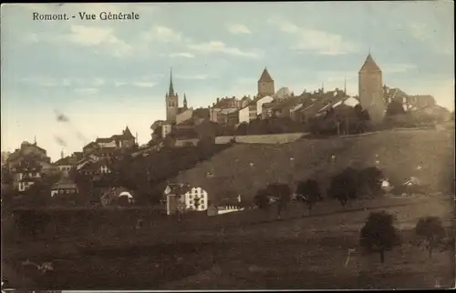 Ak Romont Glane Kanton Freiburg, Vue Generale