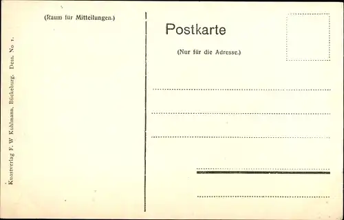 Ak Volkstrachten aus Schaumburg-Lippe, Familienbild