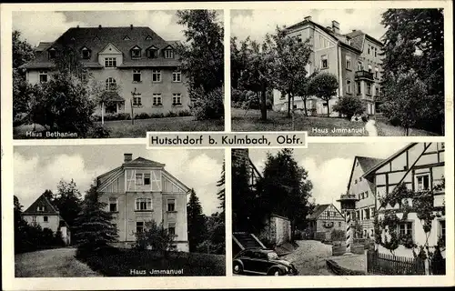 Ak Hutschdorf Thurnau in Oberfranken, Haus Immanuel, Haus Bethanien, Ortsansichten