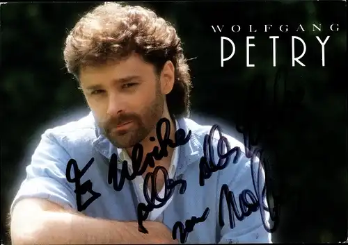 Ak Musiker Wolfgang Petry, Autogramm, Portrait