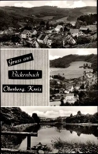 Ak Bickenbach im Hunsrück, Ortsansichten, Weiher
