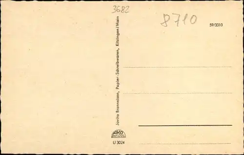 Ak Kitzingen in Mainfranken Bayern, Schiefer Turm