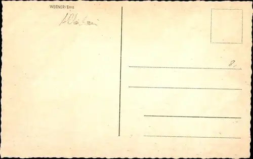 Ak Weener Ostfriesland, Fliegeraufnahme