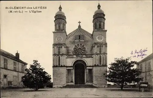 Ak Saint Clément des Levées Maine-et-Loire, L'Église