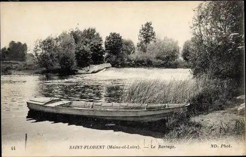 Ak Saint Florent Maine et Loire, Le Barrage en le Lac