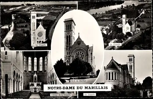 Ak Marillais Maine et Loire, Notre Dame, Intérieur, Chapelle