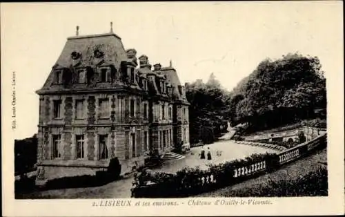 Ak Lisieux Calvados, Chateau d'Ouilly le Vicomte