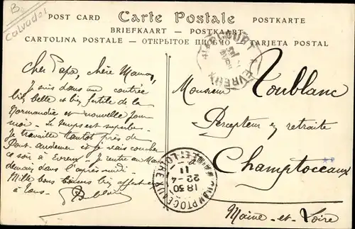 Ak Ouilly le Vicomte Calvados, Chateau des Mathurins