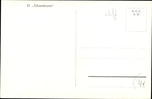 Ak Dampfer Scharnhorst