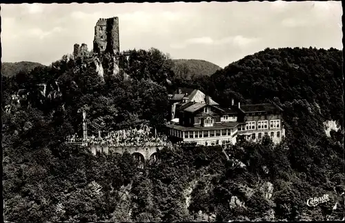Ak Königswinter am Rhein, Drachenfels, Hotel Restaurant, Ruine