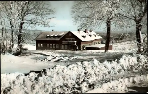 Ak Sankt Andreasberg Braunlage im Oberharz, Eichsfelder Hütte, Winter