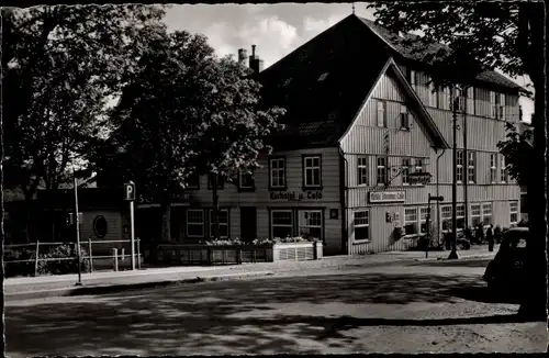 Ak Sankt Andreasberg Braunlage im Oberharz, Kurhotel Cafe Schützenhaus