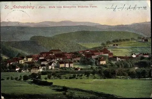 Ak Sankt Andreasberg Braunlage im Oberharz, Blick vom Kronprinz Wilhelm Turm