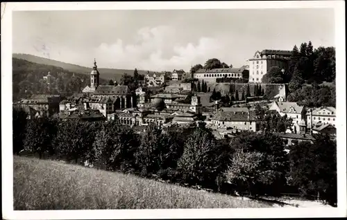 Ak Baden Baden am Schwarzwald, das neue Schloss, Panorama