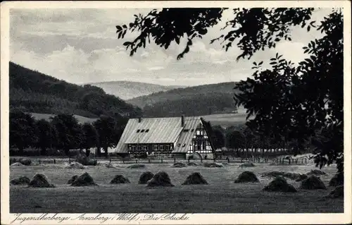 Ak Arnsberg Hochsauerlandkreis Westfalen, Jugendherberge die Glucke