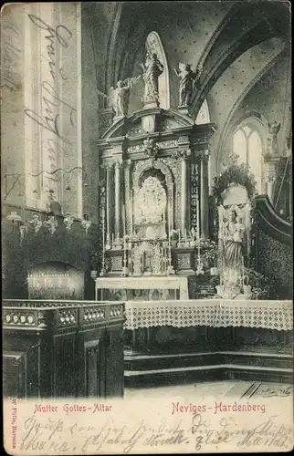 Ak Hardenberg Neviges Velbert Nordrhein Westfalen, Mutter Gottes Altar, Kirche