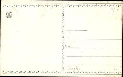 Ak Gschnitz in Tirol, Bremer Hütte