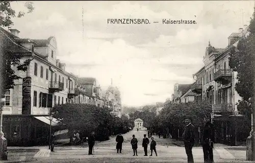 Ak Františkovy Lázně Franzensbad Region Karlsbad, Kaiserstraße