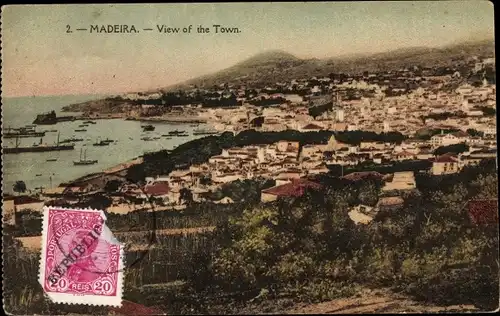 Ak Insel Madeira Portugal, View of the Town