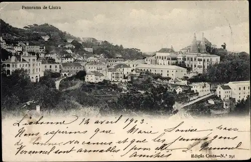 Ak Sintra Cintra Portugal, Panorama