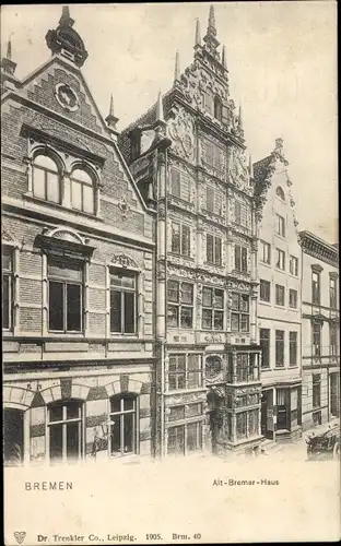 Ak Hansestadt Bremen, Alt Bremer Haus, Giebel