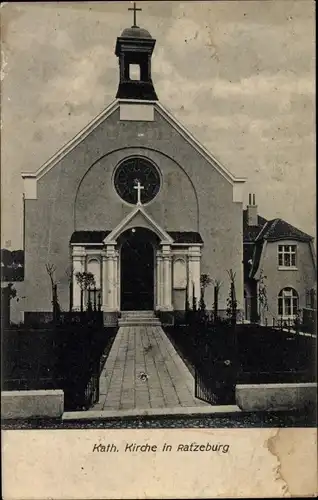 Ak Ratzeburg im Herzogtum Lauenburg, Kath. Kirche