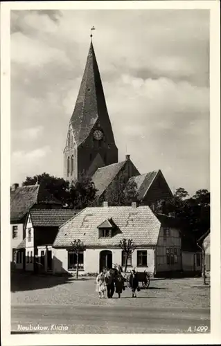 Ak Neubukow in Mecklenburg, Kirche, Häuser