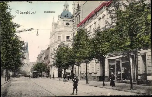 Ak Düsseldorf am Rhein, Oststraße, Geschäft