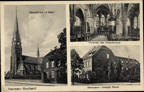 Ak Bockert Viersen in Nordrhein Westfalen, Hermann Joseph Haus, Pfarrkirche, Innenansicht