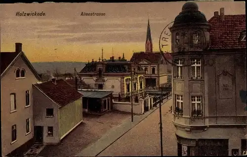 Ak Holzwickede im Ruhrgebiet Nordrhein Westfalen, Blick in die Alleestraße