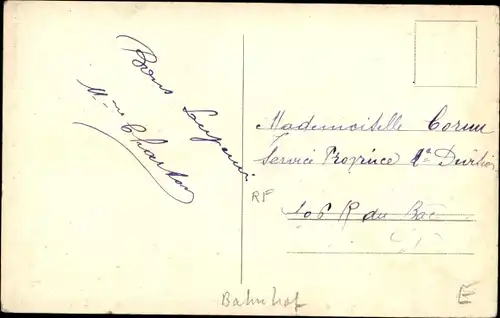 Ak Deutz Köln am Rhein, Bahnhof