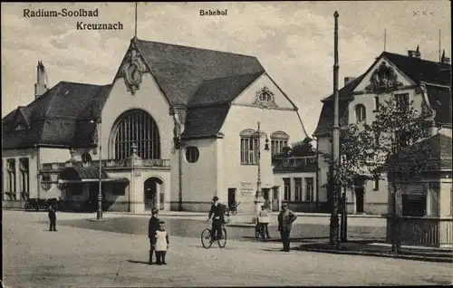 Ak Bad Kreuznach in Rheinland Pfalz, Bahnhof