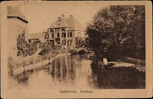 Ak Linn Krefeld am Niederrhein, Gutshaus