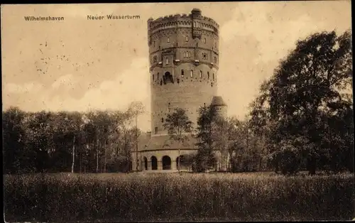 Ak Wilhelmshaven in Niedersachsen, Neuer Wasserturm