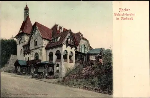 Ak Aachen in Nordrhein Westfalen, Aachener Stadtwald, Waldschlösschen