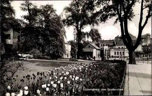 Ak Lüdenscheid im Märkischen Kreis, Partie am Straßenstern