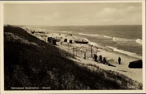 Ak Mielno Großmöllen Pommern, Strand