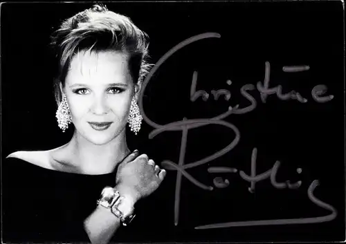 Ak Schauspielerin Christine Röthig, Autogramm, Portrait