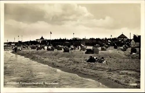 Ak Timmendorfer Strand in Ostholstein, Strandleben