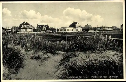 Ak Nordseebad Sankt Peter Ording, Teilansicht Bad St. Peter