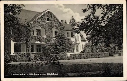 Ak Stadt Lindau Zerbst in Anhalt, Diät Sanatorium, Gästehaus