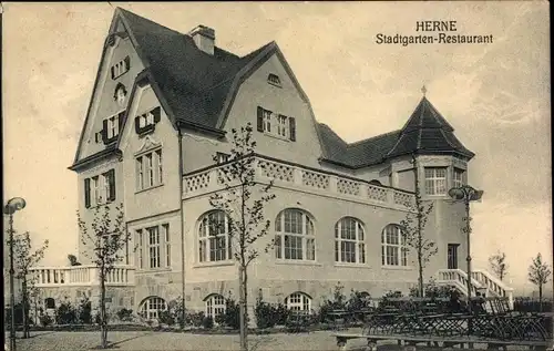 Ak Herne im Ruhrgebiet, Stadtgarten Restaurant