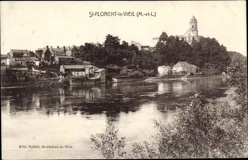 Ak Saint Florent le Vieil Maine et Loire, Flusspartie