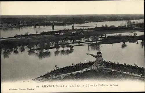 Ak Saint Florent le Vieil Maine et Loire, La Vallee de la Loire