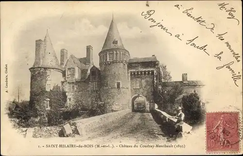 Ak Saint Hilaire du Bois Maine-et-Loire, Chateau du Coudray Montbault