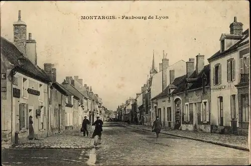 Ak Montargis Loiret, Faubourg de Lyon