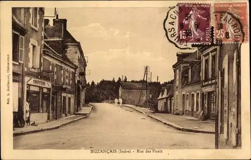 Ak Buzançais Indre, Rue des Ponts
