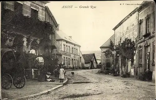 Ak Anost Saône et Loire, Grande Rue