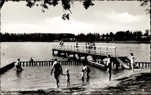 Ak Bad Oldesloe in Schleswig Holstein, Poggensee, Badeanstalt